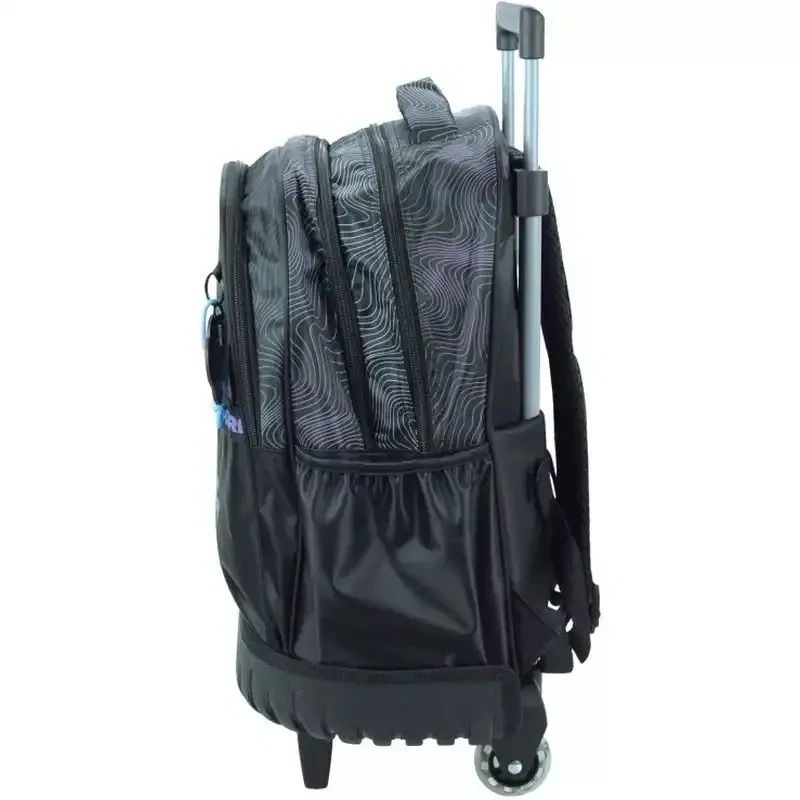 Školská taška na ťahanie LOVCI DÉMONOV black 46cm 01