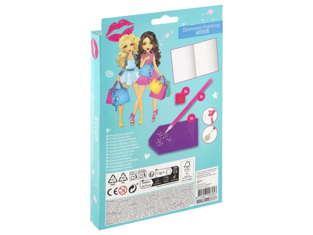 Zápisník A5 s diamantmi BESTIES GIRLS 01