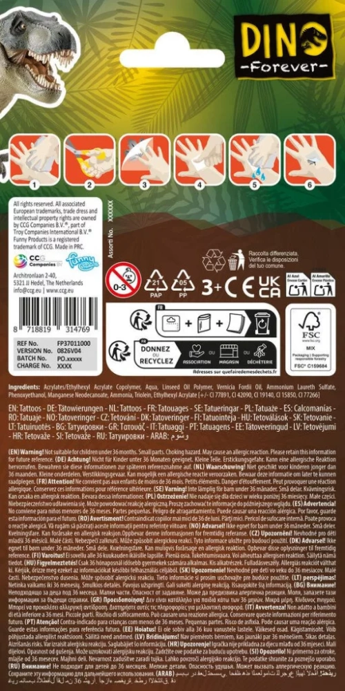 Tetovačky DINOSAURUS