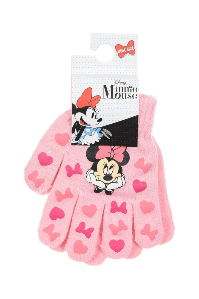 Rukavice MINNIE mašľa pink