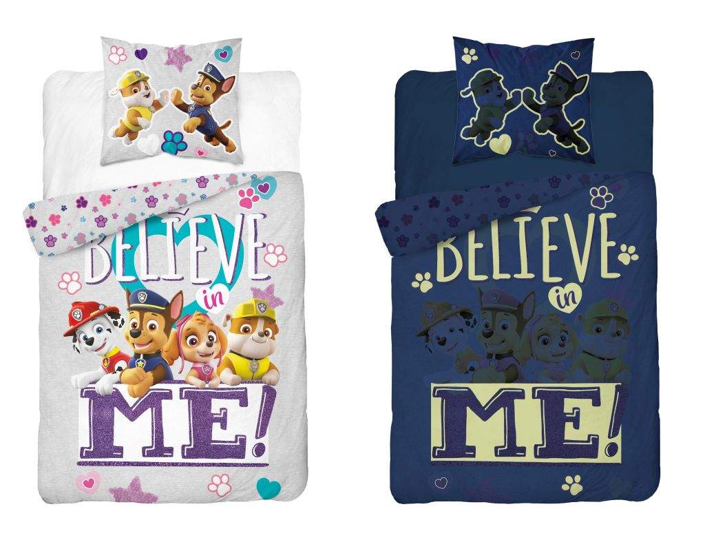Obliečky 140x200 PAW PATROL believe - svietiace