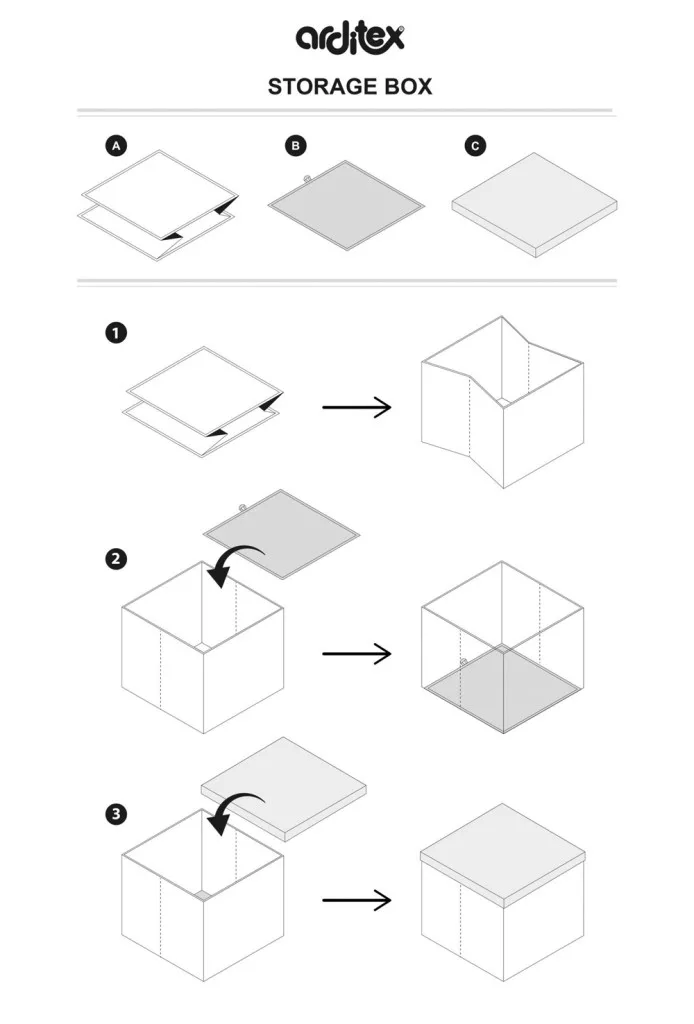 Úložný box - taburetka MICKEY modrá