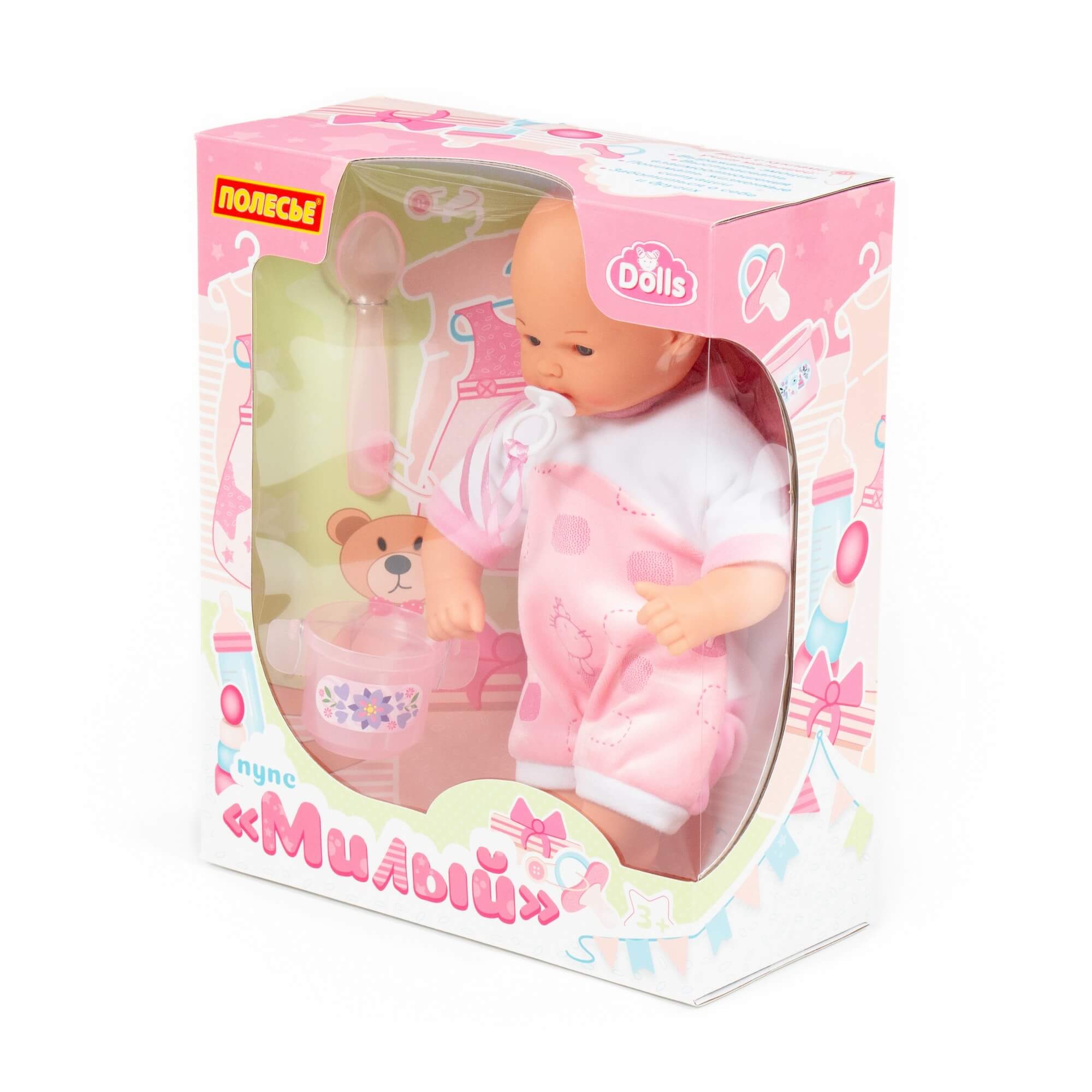 Bábika s cumlíkom - mäkké telíčko