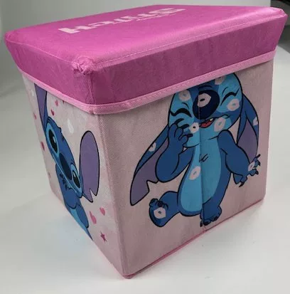 Úložný box - taburetka LILO A STITCH pink