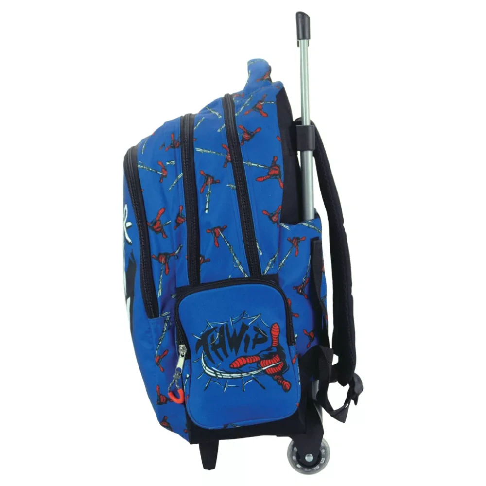 Školská taška na ťahanie SPIDERMAN evergreen 46cm
