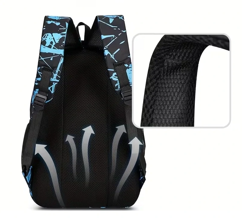 Školská taška FASHION SPORT modrá 44cm