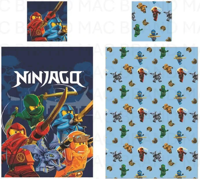 Obliečky do postieľky 100x135 LEGO NINJAGO elemental