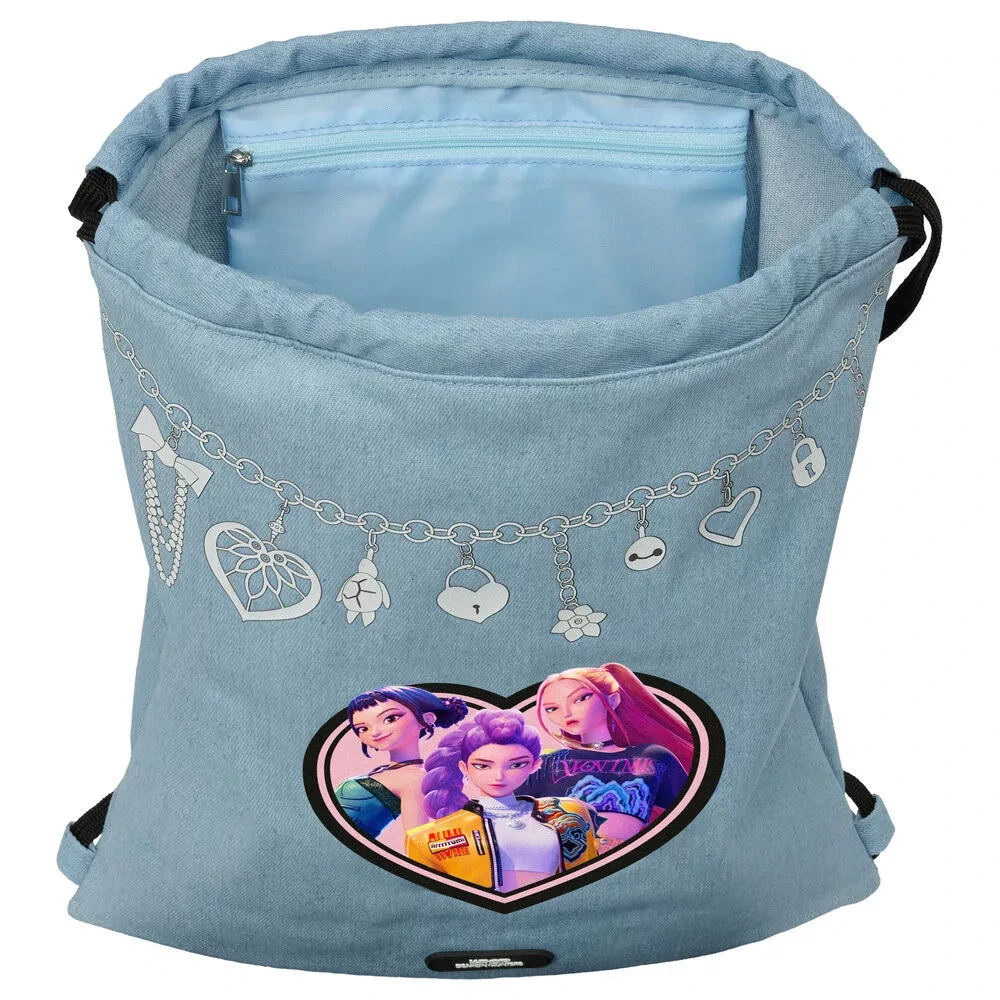 Vrecko na prezúvky LOVCI DÉMONOV denim 40cm