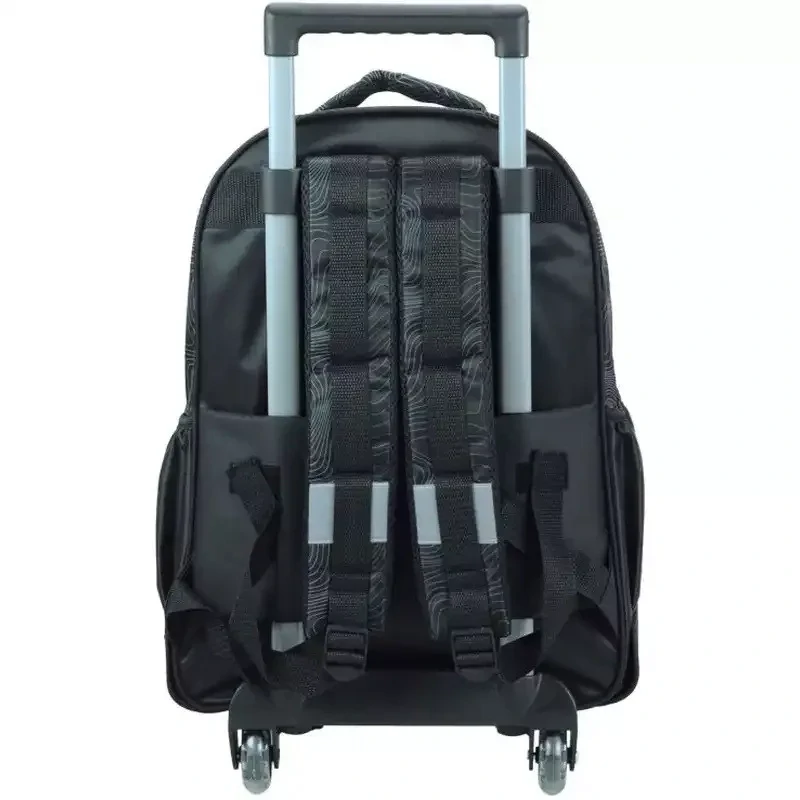 Školská taška na ťahanie LOVCI DÉMONOV black 46cm 01