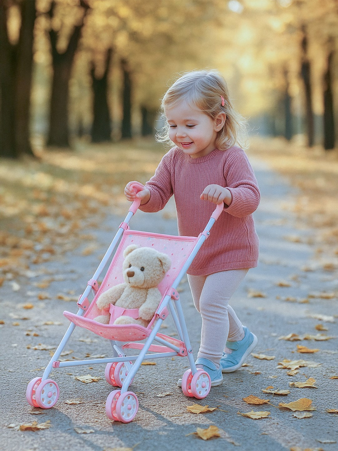 Detský gollfový skladací kočík pre bábiky Baby Mix Tara