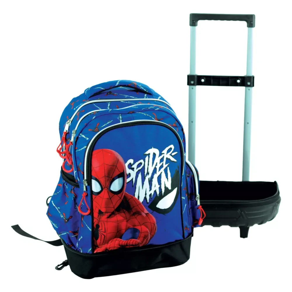 Školská taška na ťahanie SPIDERMAN evergreen 01 42cm