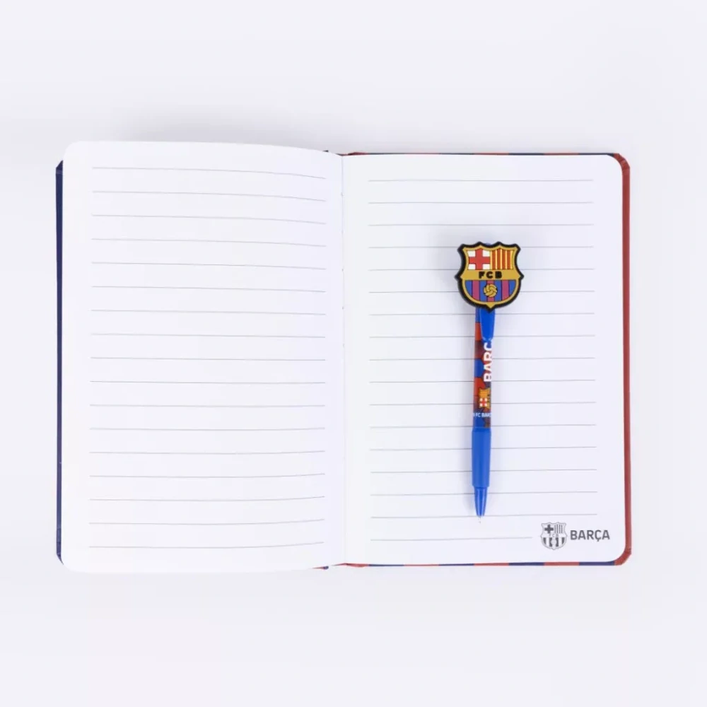 Zápisník s perom FC BARCELONA