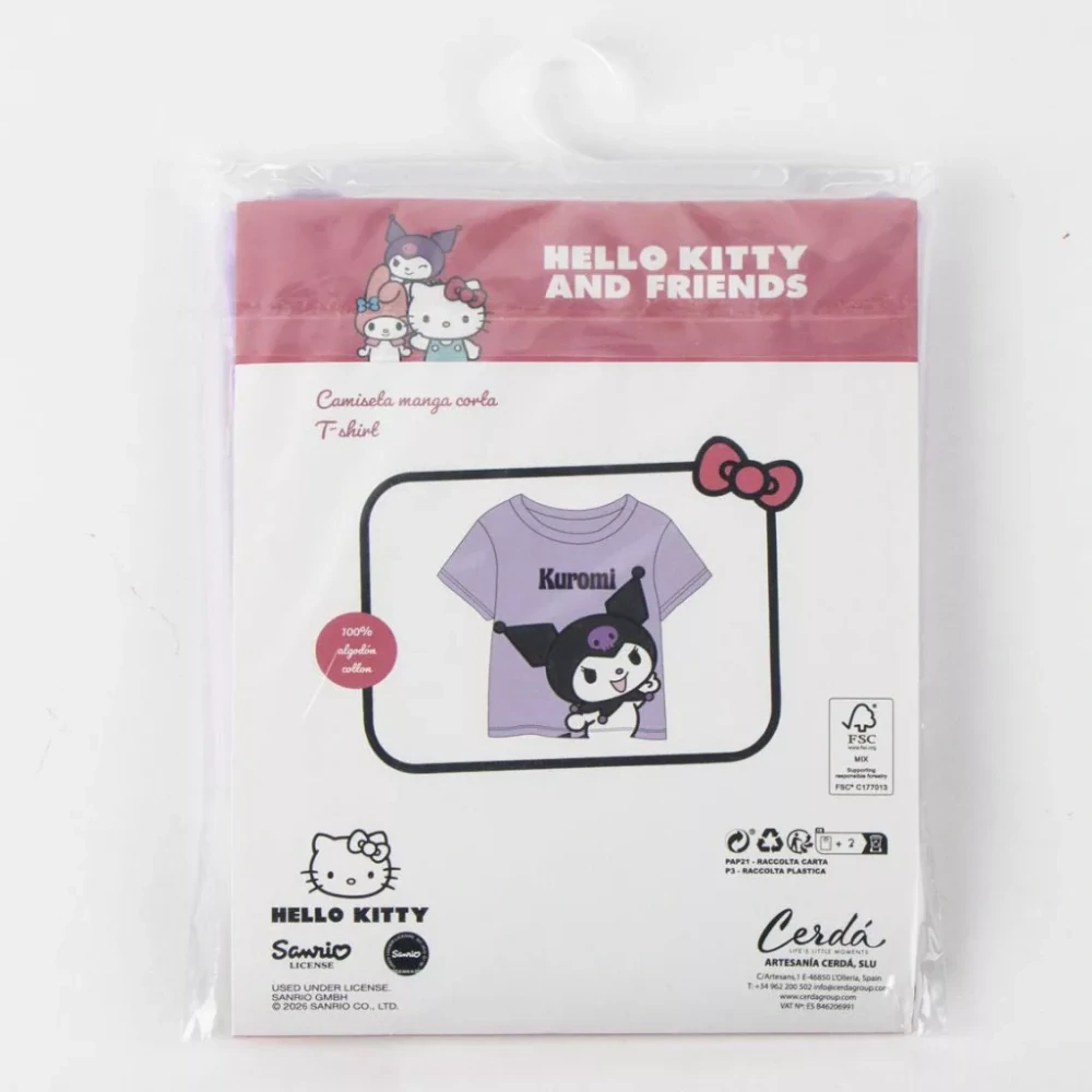 Tričko s krátkym rukávom KUROMI purple - 6r.