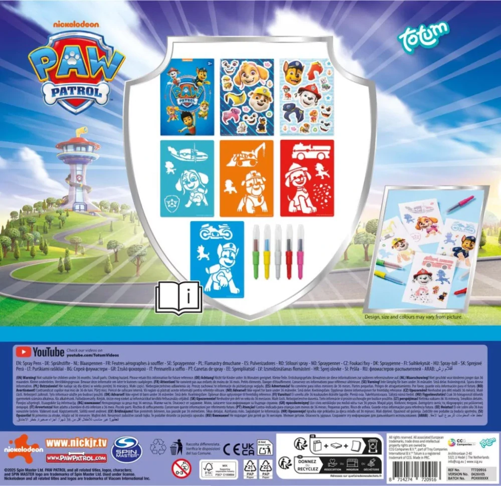 Sprejové kreslenie PAW PATROL