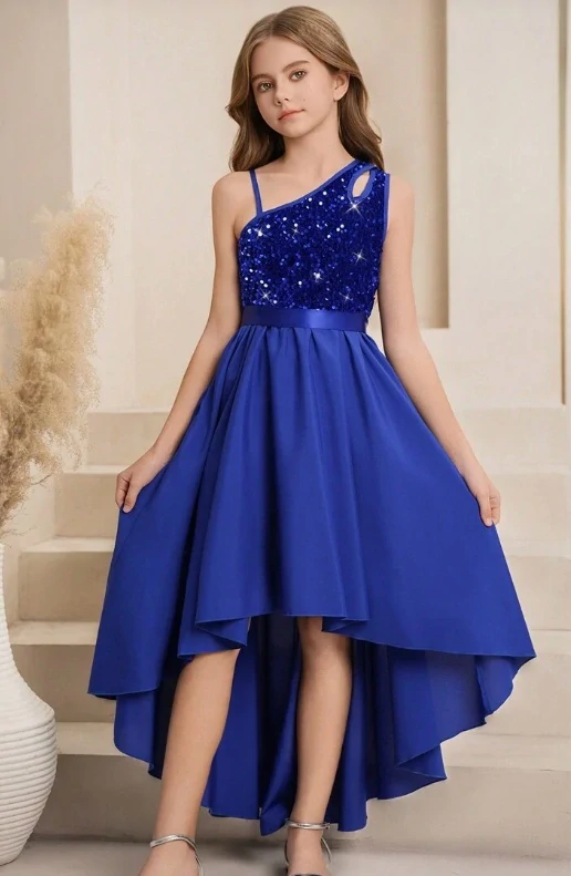 Dievčenské spoločenské šaty model MALVÍNA veľ.128-150 (9-12r.) - viac farieb