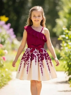 Dievčenské spoločenské šaty model ARIEL 5-10r. 