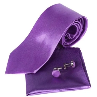 Pánska kravatová súprava FIALOVÁ