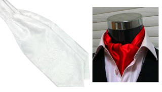 Pánska viazanka ornament biela