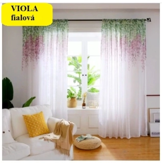 Hotová záclona 150x250 VIOLA fialová
