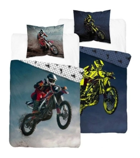 Obliečky 140x200 MOTOCROS skok - svietiace