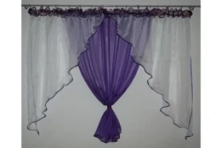 Hotová záclona 150x400 ZORA fialová