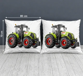 Obliečka na vankúš 70x80 TRAKTOR zelený