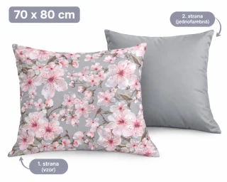 Obliečka na vankúš 70x80 ČEREŠŇA kvet