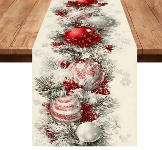 Vianočný behúň na stôl VIANOCE girlanda (183x33cm)