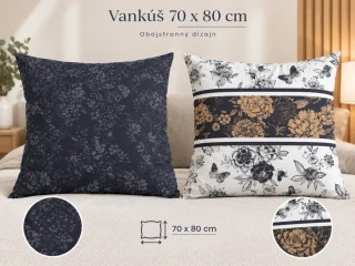Obliečka na vankúš 70x80  ELEGANT kvety