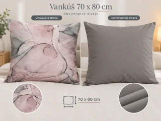 Obliečka na vankúš 70x80 MINERALS pink